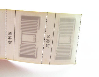 Etiqueta tejida frecuencia ultraelevada del papel en blanco de la etiqueta ISO18000-6C del RFID Labe para la gestión de la ropa, anti-contador de la ropa