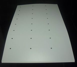 PVC / hoja de PETG RFID HF incrustación 3 x 7 que contiene un módulo RFID y antena