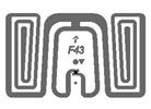 Wet Tag F43 de aluminio para la tarjeta de identificación para control de acceso de seguridad y el programa de lealtad