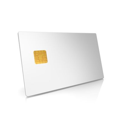 Tarjeta en blanco del grueso ISO CR80 RFID de  SAM AV2 RFID Smart Card 0.84m m