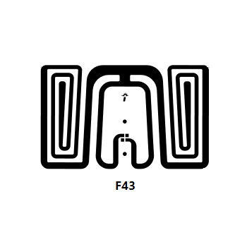 Embutido seco del embutido/RFID de la frecuencia ultraelevada de la aduana 26*16m m F43 RFID con el microprocesador de Impinji Monza 4