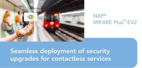 NXP® MIFARE Plus® EV2 Smart Card para el control de acceso con la tarjeta plástica del espacio en blanco de NFC del RFID