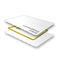 Tarjeta elegante blanca del PVC de la tarjeta de crédito de Smart Card RFID modificada para requisitos particulares hecha